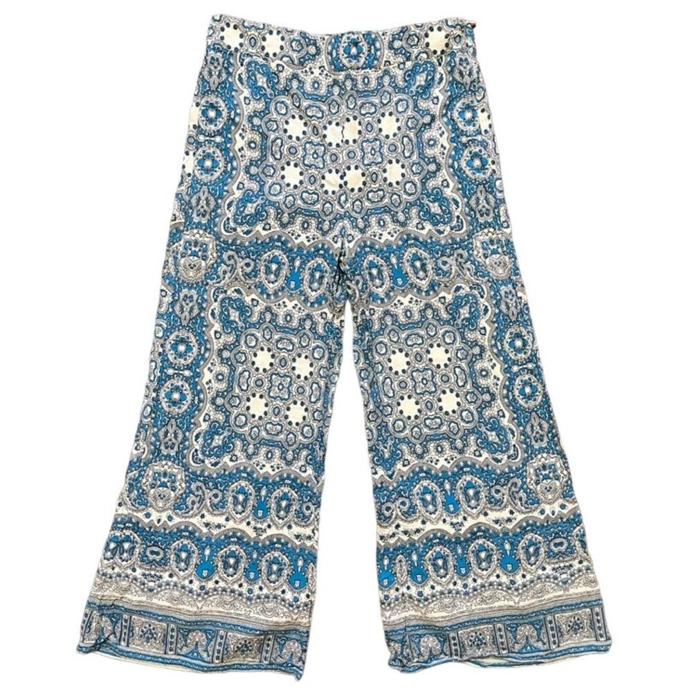 FEATHER BONE by Anthropologie TALESE Wide Leg Cropped Gypsy Pants  SZ 4
